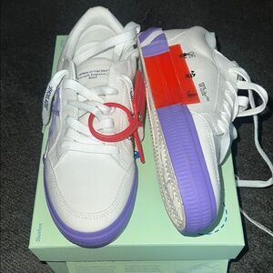 Off-White Kids Sneakers in White and Purple
